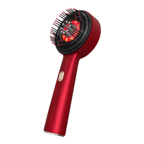 🪮 Cepillo Masajeador Todo en Uno Eléctrico con Luz Roja para el Cuidado Capilar